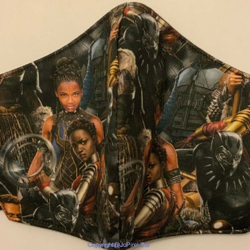 Black Panther Facemask: Seamtress Quality Medium